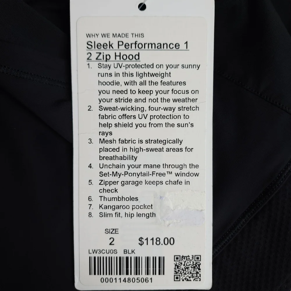 Lululemon Sleek Performance 1/2 Zip Hood Pullover - Picture 7 of 9